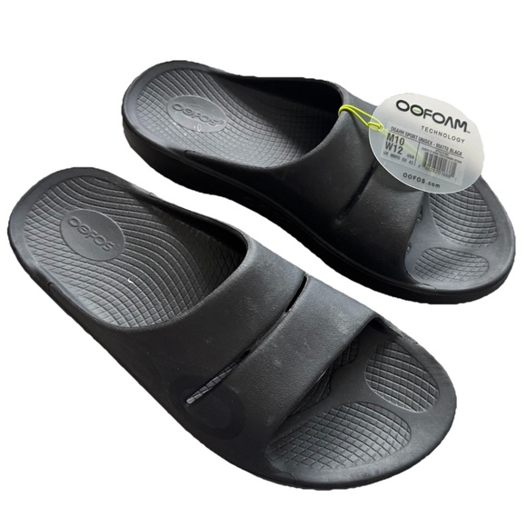 OOFOS Other - OOFOS NWT OOAHH SLIDE SANDAL Black Recovery Slides Comfy M10/W12 Unisex